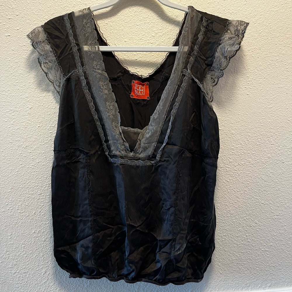 Free people silk blouse